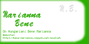 marianna bene business card